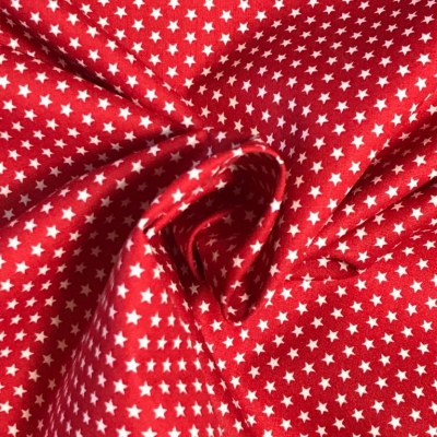 Baumwolle | mini Stars | Rot